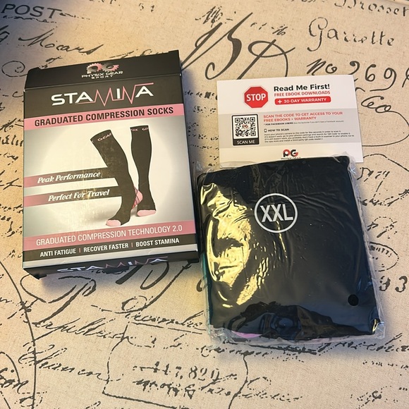 Physix Gear Sport Stamina Unisex Graduated Compression Socks XXL Anti-Fatigue 🧦 - Picture 11 of 13